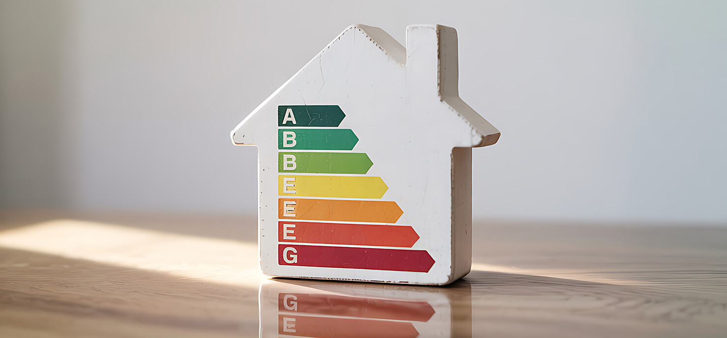 Energieskala in Modellhaus
