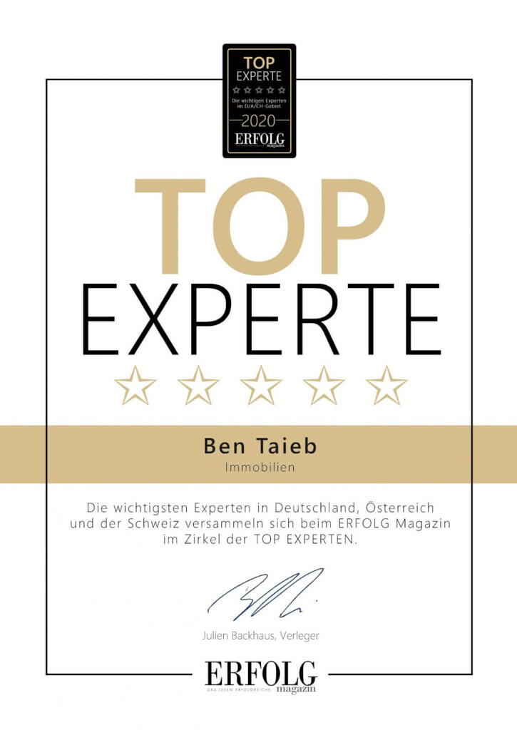 Urkunde-Ben Taieb-Top-Experte-2020
