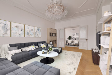 „Freie Mondäne 5 Zimmer Stuck-Altbauperle mit 2 Balkonen und Aufzug im Günzelkiez“, 10717 Berlin, Etagenwohnung