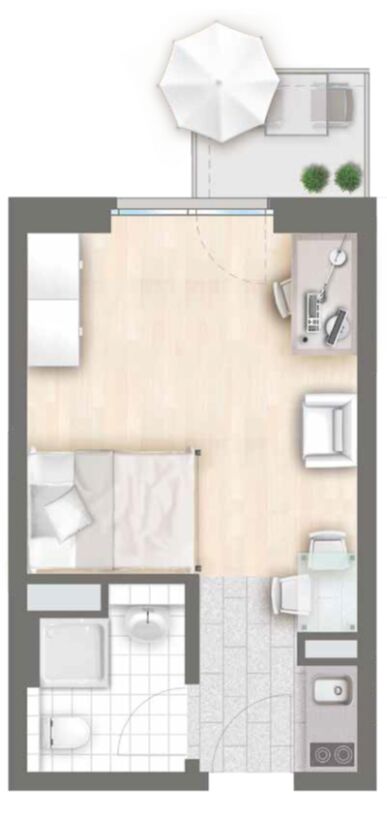 Stylisches vermietetes Studentenapartment in Berlin-Mitte -  Bild 13