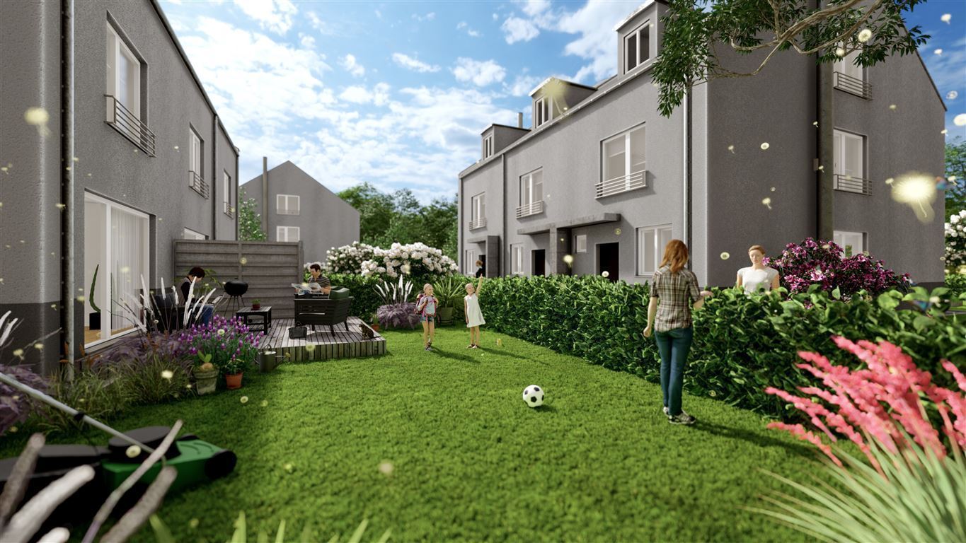 Haus mit Garten Visualisierung