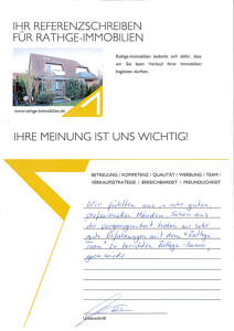 Referenzschreiben
