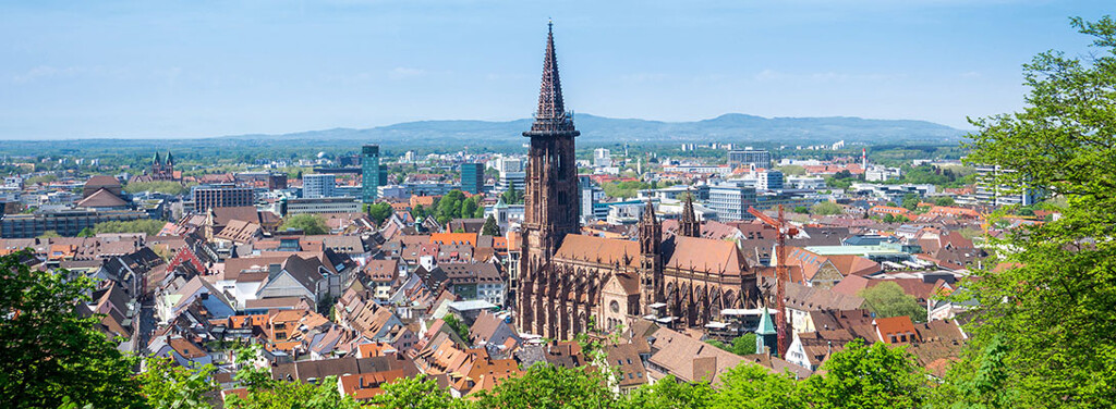 Blick auf die Stadt Freiburg: Titelbild zur Marktentwicklung