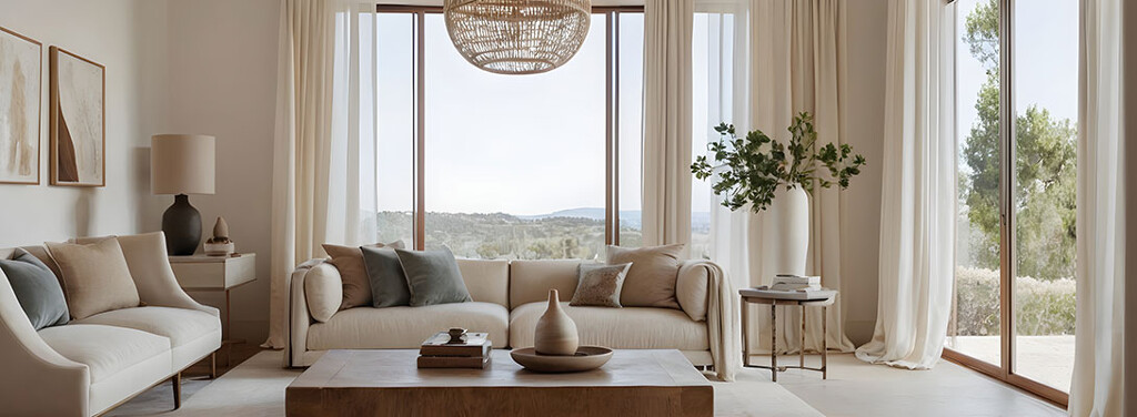 Wohnzimmer nach dem Home-Staging für einen besseren Verkaufserfolg