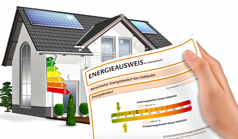 Modellhaus mit Energieausweis